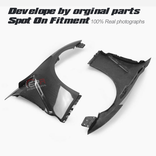Nissan GTR R35 CBA DBA EBA 2008 2009 2010 2011 2012 2013 2014 2015 2016 2017 2018 2019 2020 2021 2022 2023 2024 with Aftermarket Parts - Front Fenders Carbon Fiber / FRP from EPR USA