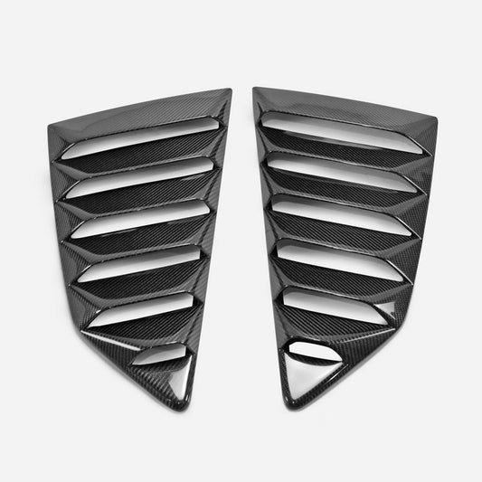 Nissan GTR R35 CBA DBA EBA 2008 2009 2010 2011 2012 2013 2014 2015 2016 2017 2018 2019 2020 2021 2022 2023 2024 with Aftermarket Parts - TS Style Rear Window Louver Carbon Fiber / FRP from EPR USA