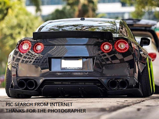 Nissan GTR R35 CBA DBA EBA 2008 2009 2010 2011 2012 2013 2014 2015 2016 2017 2018 2019 2020 2021 2022 2023 2024 with Aftermarket Parts - LB Style Trunk Spoiler Carbon Fiber / FRP from EPR USA