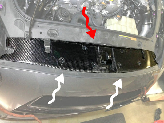 Nissan GTR R35 CBA DBA EBA 2008 2009 2010 2011 2012 2013 2014 with Aftermarket Parts - OEM Style Cooling Slam Panel Carbon Fiber / FRP from EPR USA