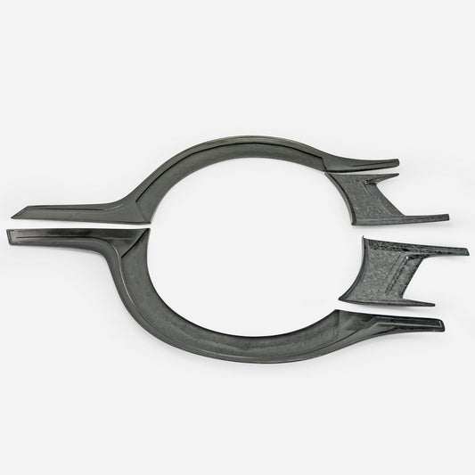Nissan GTR R35 CBA DBA EBA 2008 2009 2010 2011 2012 2013 2014 2015 2016 2017 2018 2019 2020 2021 2022 2023 2024 with Aftermarket Parts - Rear Fender Flares Carbon Fiber / FRP from EPR USA