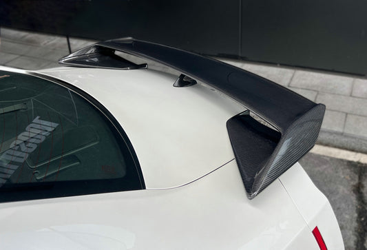 Nissan GTR R35 CBA DBA EBA 2008 2009 2010 2011 2012 2013 2014 2015 2016 2017 2018 2019 2020 2021 2022 2023 2024 with Aftermarket Parts - 1:1 T-spec Style Rear Spoiler Carbon Fiber from EPR USA