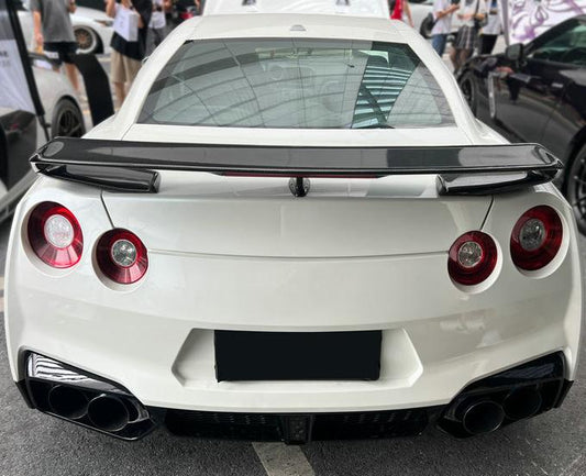 Nissan GTR R35 CBA DBA EBA 2008 2009 2010 2011 2012 2013 2014 2015 2016 2017 2018 2019 2020 2021 2022 2023 2024 with Aftermarket Parts - 1:1 T-spec Style Rear Spoiler Carbon Fiber from EPR USA