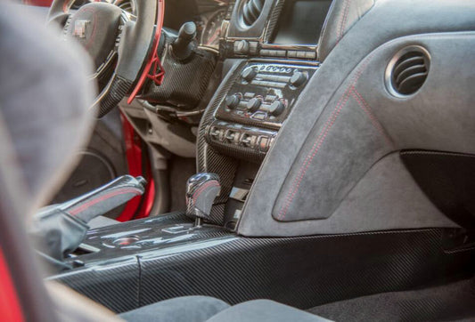 Nissan GTR R35 CBA DBA 2008 2009 2010 2011 2012 2013 2014 2015 2016 with Aftermarket Parts - Front shifter Console Cover Carbon Fiber / FRP from EPR USA