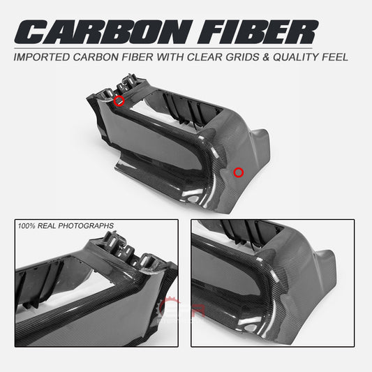Nissan GTR R35 CBA DBA 2008 2009 2010 2011 2012 2013 2014 2015 2016 with Aftermarket Parts - Rear Center Console Cover Carbon Fiber / FRP from EPR USA