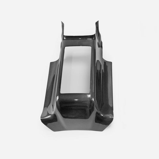 Nissan GTR R35 CBA DBA 2008 2009 2010 2011 2012 2013 2014 2015 2016 with Aftermarket Parts - Rear Center Console Cover Carbon Fiber / FRP from EPR USA