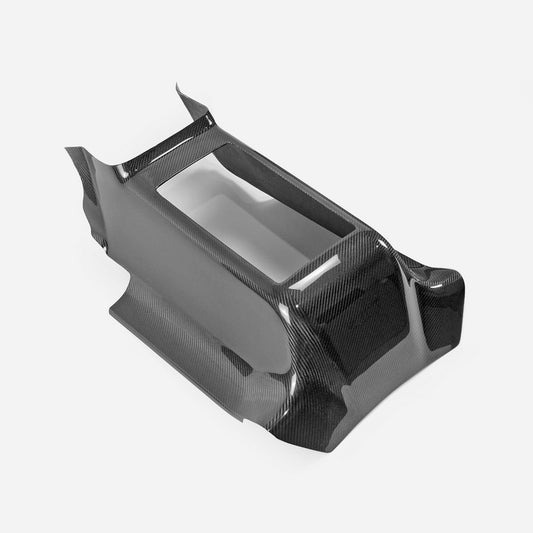 Nissan GTR R35 CBA DBA 2008 2009 2010 2011 2012 2013 2014 2015 2016 with Aftermarket Parts - Rear Center Console Cover Carbon Fiber / FRP from EPR USA