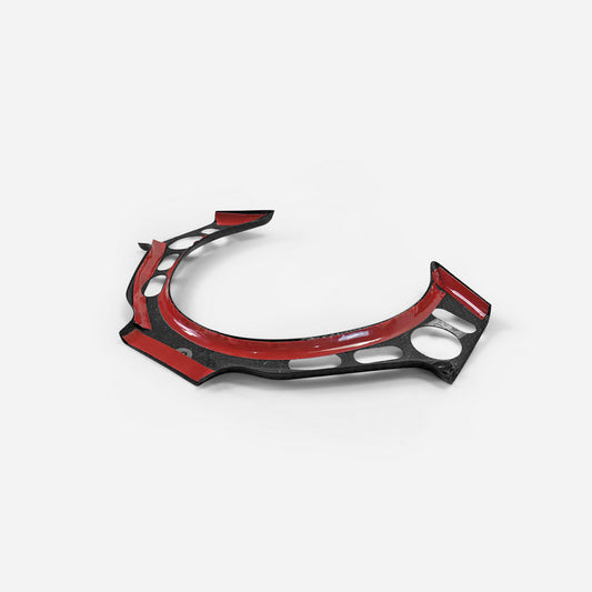 Nissan GTR R35 CBA DBA 2008 2009 2010 2011 2012 2013 2014 2015 2016 with Aftermarket Parts - Steering Wheel Switch Panel Cover Carbon Fiber / FRP from EPR USA