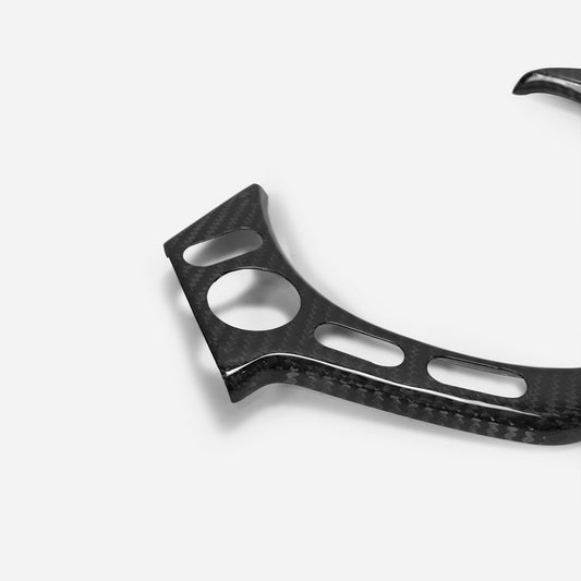 Nissan GTR R35 CBA DBA 2008 2009 2010 2011 2012 2013 2014 2015 2016 with Aftermarket Parts - Steering Wheel Switch Panel Cover Carbon Fiber / FRP from EPR USA