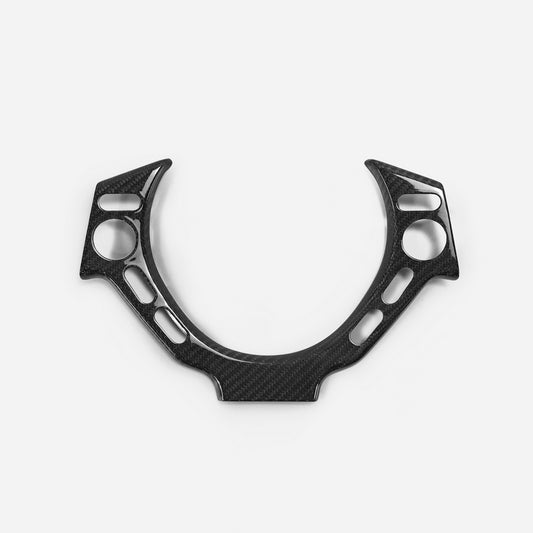 Nissan GTR R35 CBA DBA 2008 2009 2010 2011 2012 2013 2014 2015 2016 with Aftermarket Parts - Steering Wheel Switch Panel Cover Carbon Fiber / FRP from EPR USA