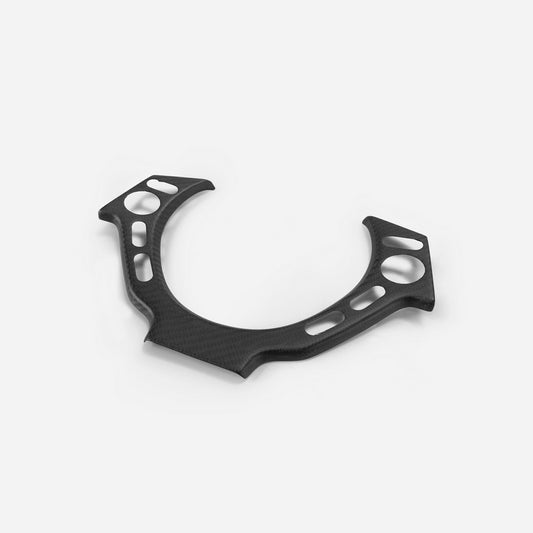 Nissan GTR R35 CBA DBA 2008 2009 2010 2011 2012 2013 2014 2015 2016 with Aftermarket Parts - Steering Wheel Switch Panel Cover Carbon Fiber / FRP from EPR USA