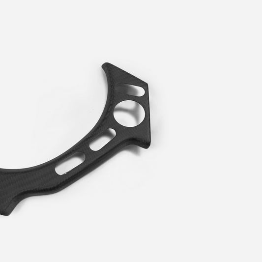 Nissan GTR R35 CBA DBA 2008 2009 2010 2011 2012 2013 2014 2015 2016 with Aftermarket Parts - Steering Wheel Switch Panel Cover Carbon Fiber / FRP from EPR USA