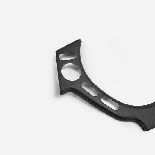 Nissan GTR R35 CBA DBA 2008 2009 2010 2011 2012 2013 2014 2015 2016 with Aftermarket Parts - Steering Wheel Switch Panel Cover Carbon Fiber / FRP from EPR USA