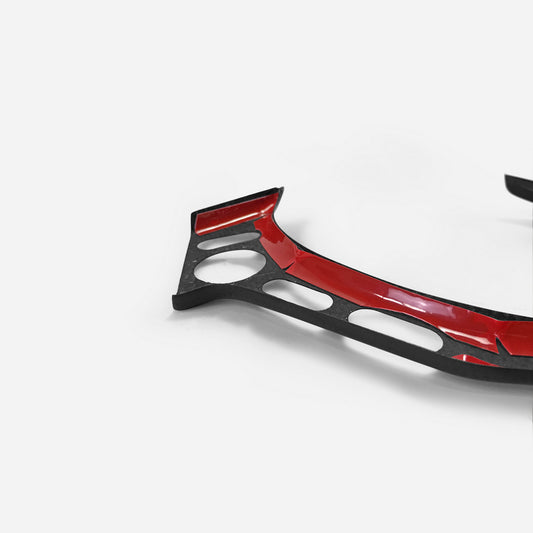 Nissan GTR R35 CBA DBA 2008 2009 2010 2011 2012 2013 2014 2015 2016 with Aftermarket Parts - Steering Wheel Switch Panel Cover Carbon Fiber / FRP from EPR USA