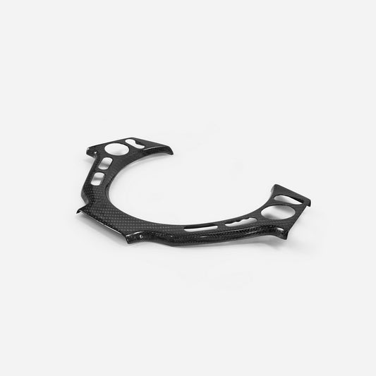 Nissan GTR R35 CBA DBA 2008 2009 2010 2011 2012 2013 2014 2015 2016 with Aftermarket Parts - Steering Wheel Switch Panel Cover Carbon Fiber / FRP from EPR USA