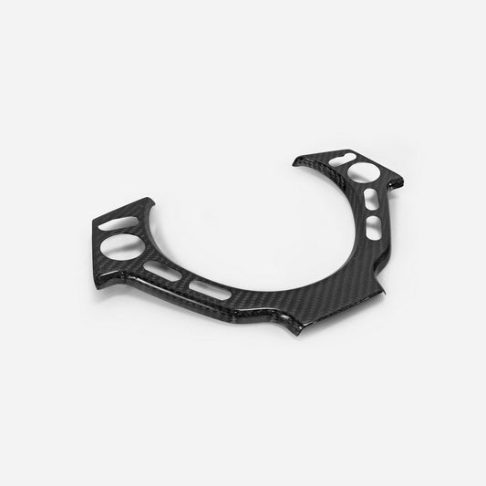 Nissan GTR R35 CBA DBA 2008 2009 2010 2011 2012 2013 2014 2015 2016 with Aftermarket Parts - Steering Wheel Switch Panel Cover Carbon Fiber / FRP from EPR USA