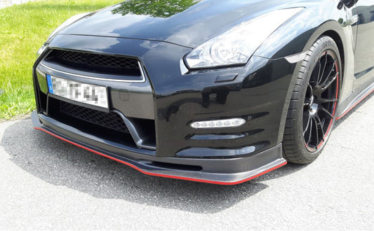 Nissan GTR R35 DBA 2012 2013 2014 2015 2016 with Aftermarket Parts - Front Lip Carbon Fiber / FRP from EPR USA