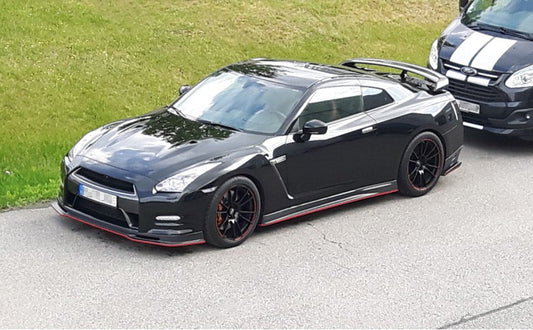 Nissan GTR R35 DBA 2012 2013 2014 2015 2016 with Aftermarket Parts - Front Lip Carbon Fiber / FRP from EPR USA