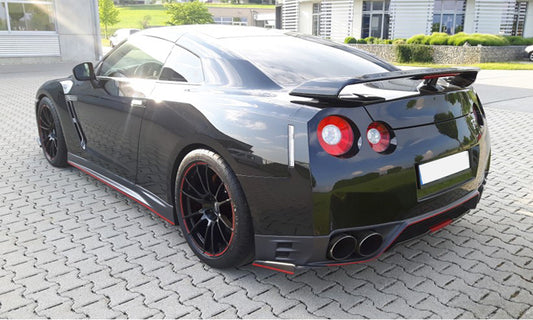 Nissan GTR R35 DBA 2012 2013 2014 2015 2016 with Aftermarket Parts - OEM Style Rear Lip Carbon Fiber / FRP from EPR USA