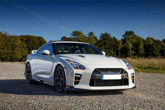 Nissan GTR R35 EBA 2017 2018 2019 2020 2021 2022 2023 2024 with Aftermarket Parts - 1:1 OEM Style DRL ABS from EPR USA