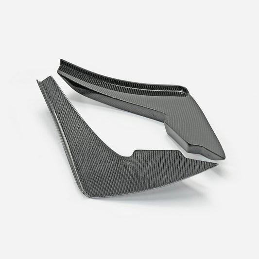 Nissan GTR R35 EBA 2017 2018 2019 2020 2021 2022 2023 2024 with Aftermarket Parts - AP Style Front Bumper Canard Carbon Fiber from EPR USA