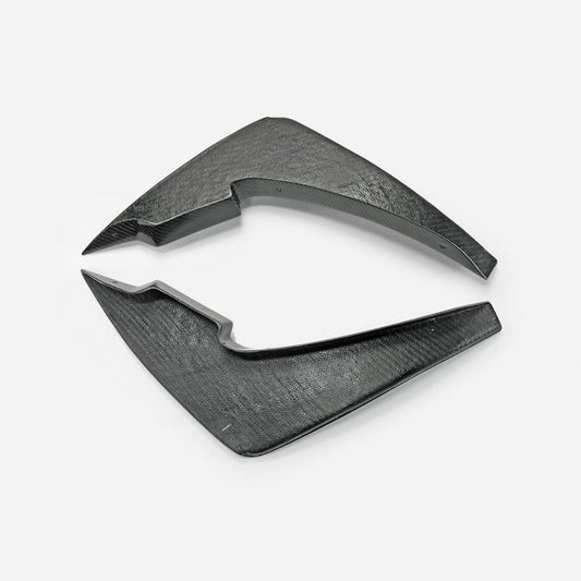 Nissan GTR R35 EBA 2017 2018 2019 2020 2021 2022 2023 2024 with Aftermarket Parts - AP Style Front Bumper Canard Carbon Fiber from EPR USA