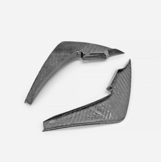 Nissan GTR R35 EBA 2017 2018 2019 2020 2021 2022 2023 2024 with Aftermarket Parts - AP Style Front Bumper Canard Carbon Fiber from EPR USA