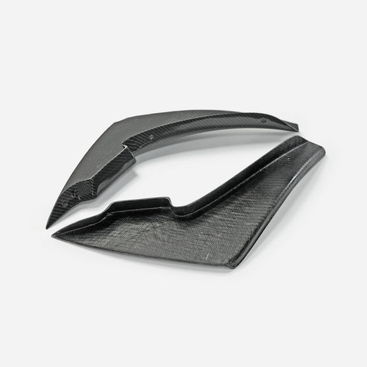 Nissan GTR R35 EBA 2017 2018 2019 2020 2021 2022 2023 2024 with Aftermarket Parts - AP Style Front Bumper Canard Carbon Fiber from EPR USA