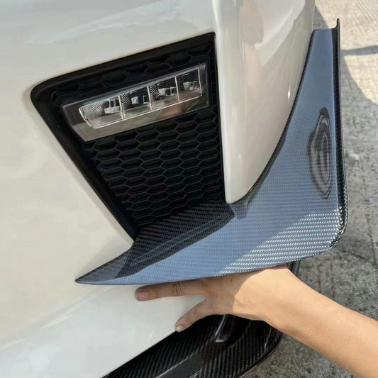 Nissan GTR R35 EBA 2017 2018 2019 2020 2021 2022 2023 2024 with Aftermarket Parts - AP Style Front Bumper Canard Carbon Fiber from EPR USA