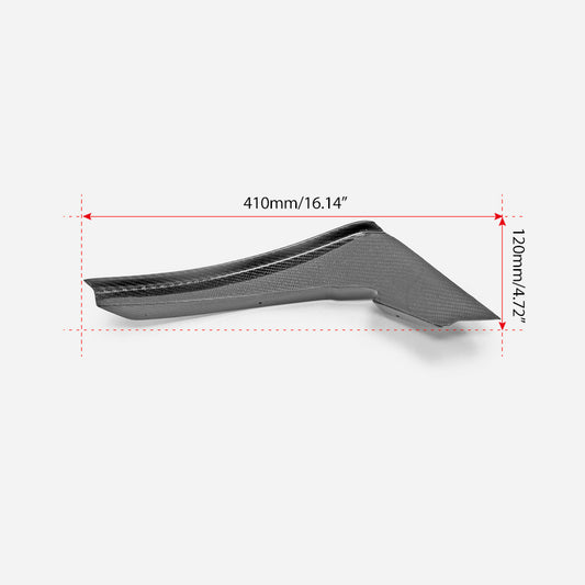 Nissan GTR R35 EBA 2017 2018 2019 2020 2021 2022 2023 2024 with Aftermarket Parts - TSVS Style Front Bumper Canard Carbon Fiber from EPR USA