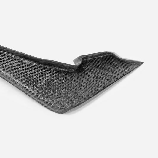 Nissan GTR R35 EBA 2017 2018 2019 2020 2021 2022 2023 2024 with Aftermarket Parts - TSVS Style Front Bumper Canard Carbon Fiber from EPR USA