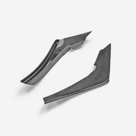 Nissan GTR R35 EBA 2017 2018 2019 2020 2021 2022 2023 2024 with Aftermarket Parts - TSVS Style Front Bumper Canard Carbon Fiber from EPR USA