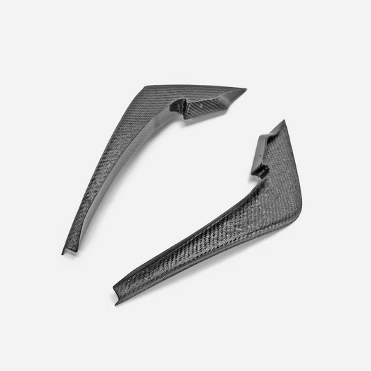 Nissan GTR R35 EBA 2017 2018 2019 2020 2021 2022 2023 2024 with Aftermarket Parts - TSVS Style Front Bumper Canard Carbon Fiber from EPR USA