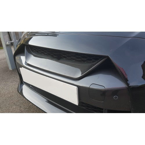 Nissan GTR R35 EBA 2017 2018 2019 2020 2021 2022 2023 with Aftermarket Parts - Front Grille Cover Fiber from EPR USA
