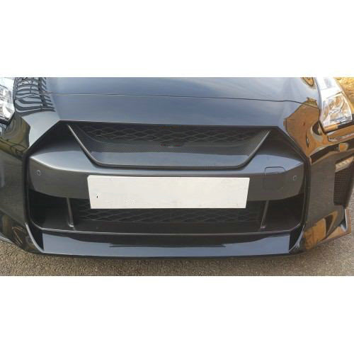 Nissan GTR R35 EBA 2017 2018 2019 2020 2021 2022 2023 with Aftermarket Parts - Front Grille Cover Fiber from EPR USA
