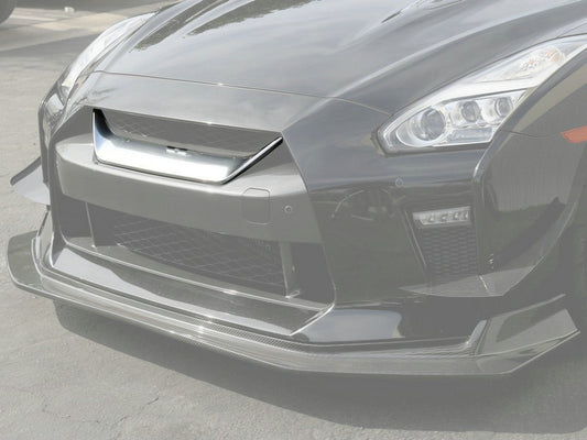 Nissan GTR R35 EBA 2017 2018 2019 2020 2021 2022 2023 with Aftermarket Parts - Front Grille Cover Fiber from EPR USA