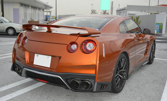 Nissan GTR R35 EBA 2017 2018 2019 2020 2021 2022 2023 2024 with Aftermarket Parts - OEM Style Replacement Rear Lip Carbon Fiber from EPR USA