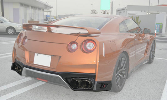 Nissan GTR R35 EBA 2017 2018 2019 2020 2021 2022 2023 2024 with Aftermarket Parts - OEM Style Replacement Rear Lip Carbon Fiber from EPR USA