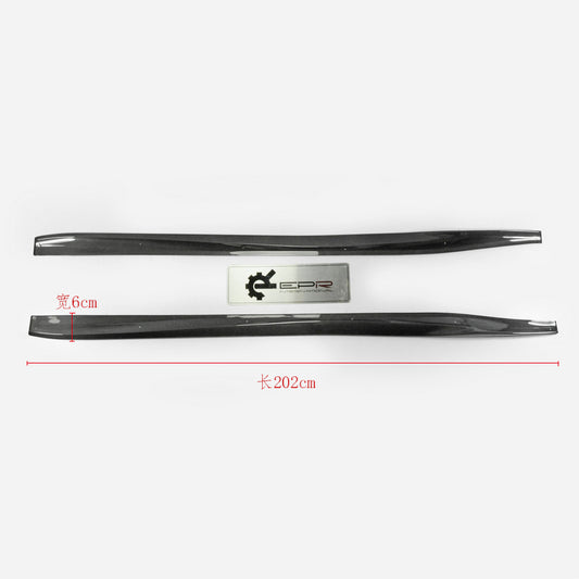 Nissan GTR R35 EBA 2017 2018 2019 2020 2021 2022 2023 2024 with Aftermarket Parts - VRS Style Side Skirts Carbon Fiber / FRP from EPR USA