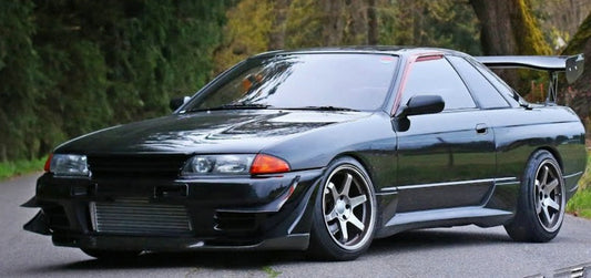 Nissan R32 Skyline GTR 1989 1990 1991 1992 1993 1994 with Aftermarket Parts - TBO Style Front Canards Carbon Fiber / FRP from EPR USA