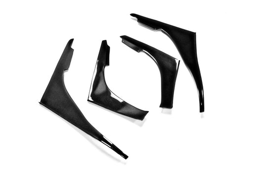 Nissan R32 Skyline GTR 1989 1990 1991 1992 1993 1994 with Aftermarket Parts - TBO Style Front Canards Carbon Fiber / FRP from EPR USA