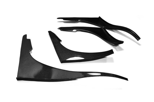 Nissan R32 Skyline GTR 1989 1990 1991 1992 1993 1994 with Aftermarket Parts - TBO Style Front Canards Carbon Fiber / FRP from EPR USA