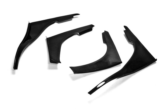 Nissan R32 Skyline GTR 1989 1990 1991 1992 1993 1994 with Aftermarket Parts - TBO Style Front Canards Carbon Fiber / FRP from EPR USA
