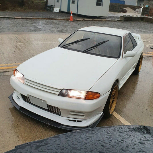 Nissan R32 Skyline GTR 1989 1990 1991 1992 1993 1994 with Aftermarket Parts - SRN Style Front Lip Carbon Fiber / FRP from EPR USA