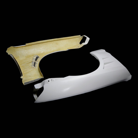 Nissan R32 Skyline GTS 1989 1990 1991 1992 1993 1994 & R32 Skyline 4 Door 1989 1990 1991 1992 1993 1994 with Aftermarket Parts - BN Style Front Fender Carbon Fiber / FRP from EPR USA