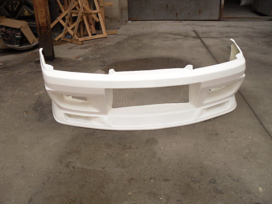 Nissan R32 Skyline GTS 1989 1990 1991 1992 1993 1994 & R32 Skyline 4 Door 1989 1990 1991 1992 1993 1994 with Aftermarket Parts - Do Luck Style Front Bumper FRP from EPR USA