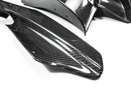 Nissan R33 Skyline GTR 1995 1996 1997 1998 with Aftermarket Parts - AS Style Front Bumper Canard Carbon Fiber / FRP from EPR USA