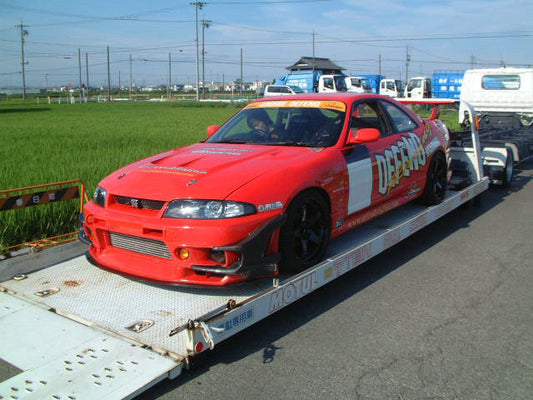 Nissan R33 Skyline GTR 1995 1996 1997 1998 with Aftermarket Parts - Front Bumper Canard Carbon Fiber / FRP from EPR USA