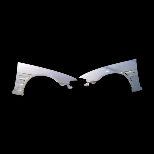 Nissan R33 Skyline GTR 1995 1996 1997 1998 with Aftermarket Parts - BN Style Front Fenders Carbon Fiber / FRP from EPR USA