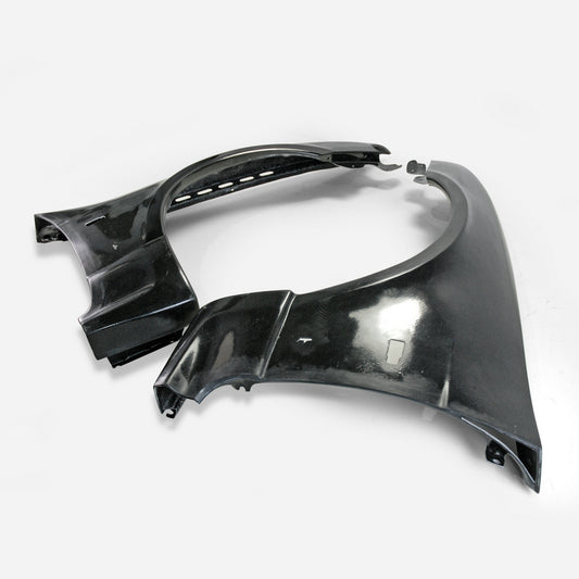 Nissan R33 Skyline GTR 1995 1996 1997 1998 with Aftermarket Parts - Front Wide Vented Fender Carbon Fiber / FRP from EPR USA
